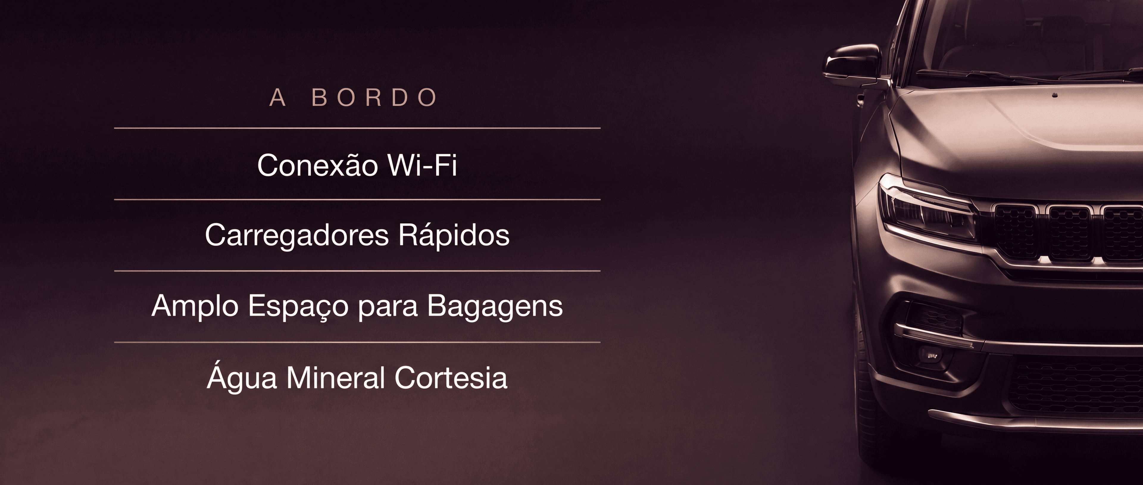 Jeep Commander SUV Executive - transfer executivo de luxo em São Paulo